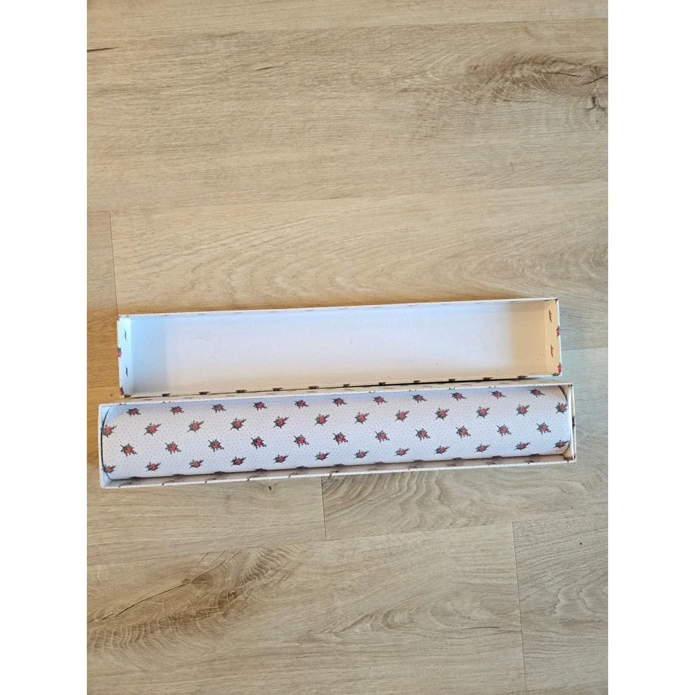 Victorian Trading Co Rose Scented Drawer Liners 6 Sheets Floral Dot 16.5x23